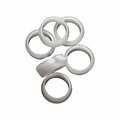 American Imaginations 0.375 in. Round White Delrin Compression Ring in Modern Style AI-38017